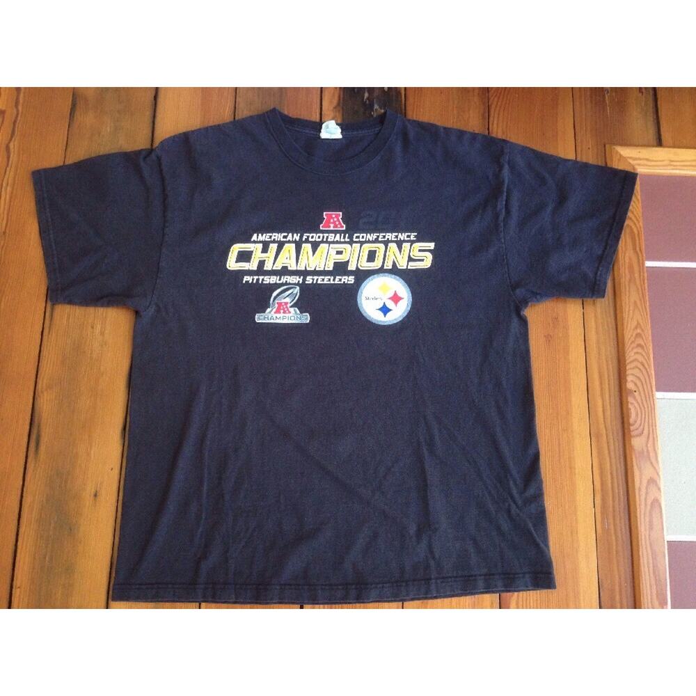 2010 Pittsburgh Steelers American Football Conference Champions T-Shirt XL